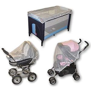 Reer Universeel muggennet voor kinderwagen, kinderwagen, kinderwagen, reisbed, zwart, 74857