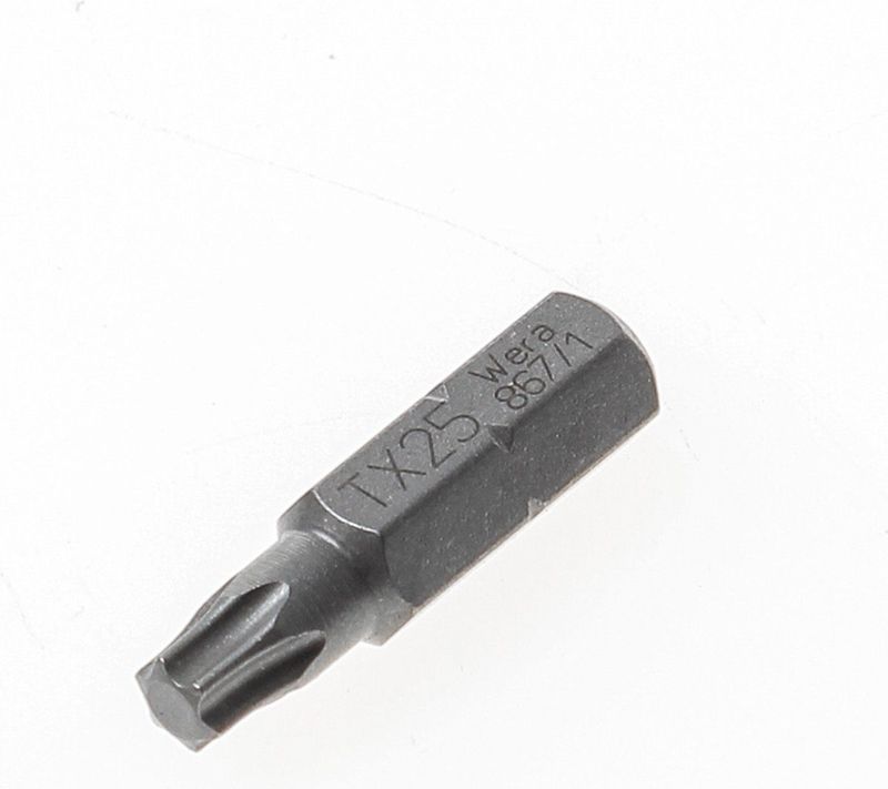 Wera - Bit zähhart 1/4 din 3126 C6,3 T25x25mm