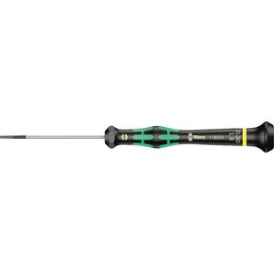 Wera 5118004001 Kraftform 2035 Micro schroevendraaier sleufpunt 1,8 mm x 60 mm, meerkleurig, 0,30 x 1,8 x 60 mm
