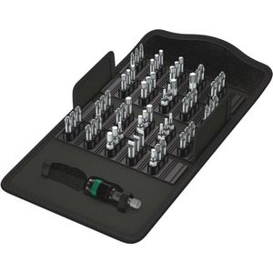 Wera 8600/889-60 TZ Bit-Safe 05057122001 Bitset 61-delig Plat, Kruiskop Phillips, Kruiskop Pozidriv, Inbus, Binnen-Torx