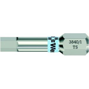 Wera 3840/1 TS Bits Zeskant, RVS, Hex-Plus, 1.5 x 25 mm - 1 stuk(s) - 05071070001