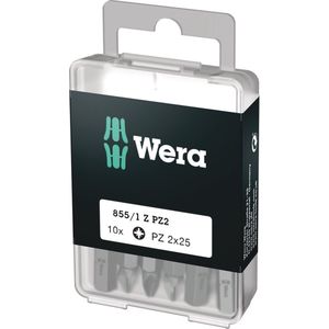 Wera - Schroefbit - 1/4 6-kant - Pozidriv PZ2 - 25mm - 10 stuks