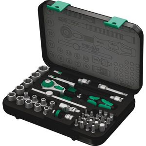 Wera 8100 SA 2 Zyklop 05003533001 Dopsleutelset Metrisch 1/4 (6.3 mm) 42-delig