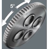 Wera - 8000 B SB - Zyklop-ratel - 3/8"-aandrijving - 199.0 mm - 1 stuk