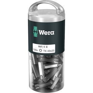 Bit 1/4" DIN3126E6,3 T40x25mm pak voor 100st. Wera