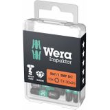 Wera 867/1 IMP DC Impaktor TORX® Bits, TX 30 x 25 mm - 10 stuk(s) - 05057626001