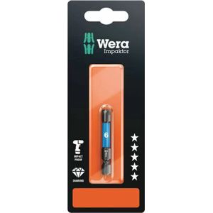 Wera 840/4 IMP DC Impaktor Bits SB, Hex-Plus, 6.0 x 50 mm - 1 stuk(s) - 05073946001