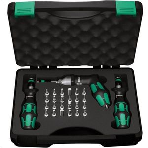 Wera - 7445/46/47 Kraftform Schroevendraaierset - 27-Delig - Inclusief Bits