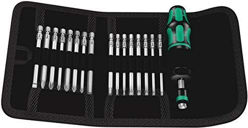 Wera 05059293001 Kraftform Kompakt 60 17 delige instelbare momentschroevendraaier in vouwtas - 1,2 - 3,0Nm