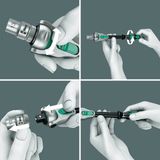 Wera - Zyklop Speed-Knarrens 8100 SB6 - Gereedschapsset - 28-delig - Textiel Koffer