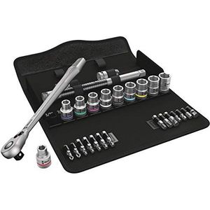 Wera 8100 SC 11 Zyklop Metal-ratelset, omschakelpal, 1/2"-aandrijving, inch, 28 -delig - 1 stuk(s) - 05004081001