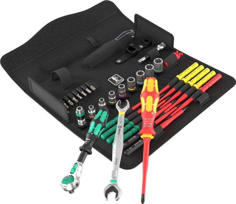 Wera - Kraftform Kompakt W1 - Gereedschapsset - Inclusief Diverse Steeksleutels en Schroevendraaiers