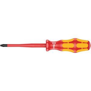 Wera 162 iSS PH VDE geïsoleerde Phillips Schroevendraaier, kling met gereduceerde diameter, extra smalle handgreep, PH 2 x 100 mm - 1 stuk(s) - 05020133001
