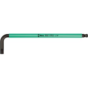 950 SPKL hoeksleutel multicolour, inches, BlackLaser, 1/4 inch turquoise, Wera 05022636001