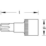 Schraubendr.-Einsatz 1/2' T30x 60mm Haltef. Wera