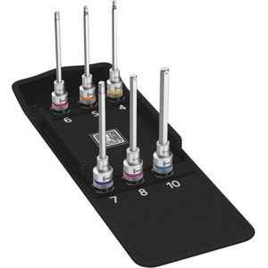 Wera - 8740 C HF 2 Zyklop Bitmoerset - Gekleurd - 6-delig - 140 mm