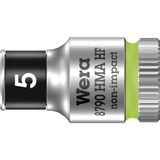 Wera 8790 HMA HF Zyklop Hand- en Machinedop met 1/4" Aandrijving met Vasthoudfunctie, 5,0  mm - 1 stuk(s) - 05003719001