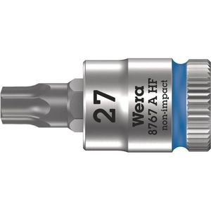 Wera 05003367001 8767 A HF Torx dopsleutel 1/4 inch met houderfunctie, TX 27 x 28 mm, blauw