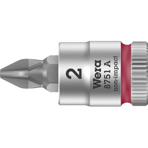 Wera 8751 A 05003351001 Kruiskop Phillips Dopsleutel-bitinzet PH 2 1/4 (6.3 mm)