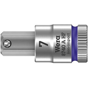 Wera 05003341001 8740 A HF Zyklop bitnoten met 1/4 inch-aandrijving, met houderfunctie, 7,0 x 28 mm, violet