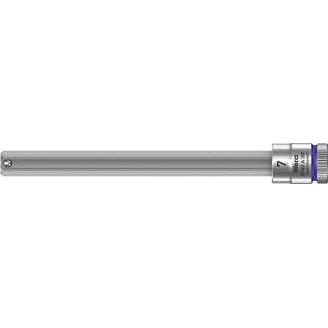 Wera 05003342001 8740 A HF-cyclop-bitnoot met 1/4 inch-aandrijving, met houderfunctie, 7,0 x 100 mm, violet