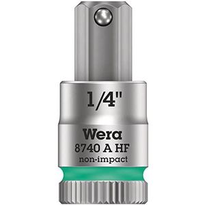 Wera 8740 A HF Binnenzeskant Zyklop Bitdop met 1/4"-aandrijving met vasthoudfunctie, 1/4" - 1 stuk(s) - 05003388001