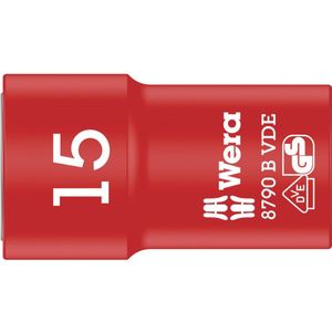 Wera 05004959001 8790 B VDE Cyclop-dopsleutelinzet, geïsoleerd, met 3/8 inch aandrijving, 15,0 x 46,0 mm, 15