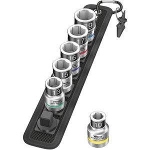 Wera Belt C 1 Zyklop Doppen set, met vasthoudfunctie, met 1/2" -aandrijving, 7-delig - 05003995001