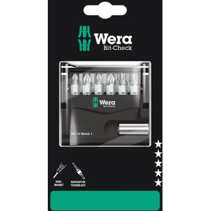Wera 05136393001 12-delige Bit-Check Metal 1 Bitset