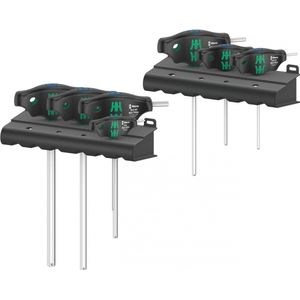 Wera 05023450001 9-delige 454/7 Hex-Plus T-Greep HF Schroevendraaierset - Set 1