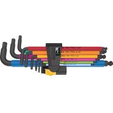 Wera 950/9 Hex-Plus Multicolour Imperial 2 Inbus Haakse Schroevendraaierset 9-delig