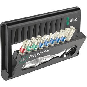 Wera Bicycle Set 9 05004177001 Bitset Kruiskop Phillips, Torx, Inbus, Buiten-vierkant