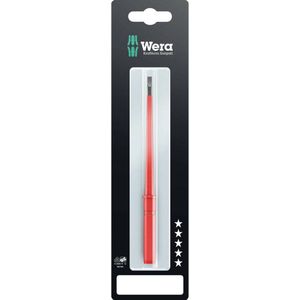 Wera 05004401001 Kraftform Compact VDE 60 i SB, geïsoleerd schroevendraaiermes, sleuf, 0,5 x 3,0 x 154 mm