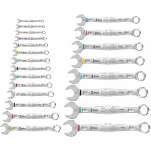 Wera - Joker 22 Set - Ring-steeksleutelset - 22-delig - Sleutelbreedte 8 - 23 mm
