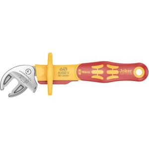 Wera 6004 Joker VDE XS VDE geïsoleerde, zelfinstellende steeksleutel, 7-10 x 1/4-3/8" x 119 mm - 05020150001