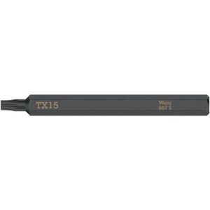 Wera 867 S TORX bits voor slagschroevendraaier, TX 15 x 70 mm - 05018166001