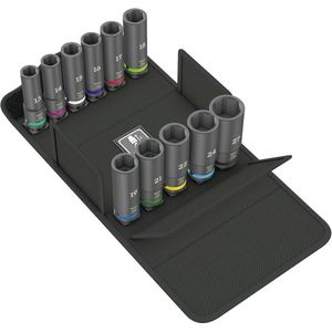 Wera Impaktor Deep Set 1 05004841001 Dopsleutelinzetset 1/2 11-delig