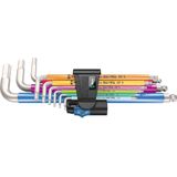 Wera 3950/9 Hex-Plus Multicolour HF Stainless 1 05022699001 Inbus Haakse Schroevendraaierset