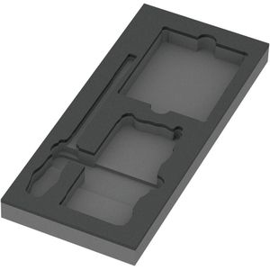Wera 9850 Schuimrubberen inzetstuk voor Kraftform Kompakt en Tool-Check PLUS Set 1, zonder gereedschap, 172 x 30 x 392 mm - 05137350001