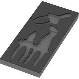 Wera 9880 Schuimrubberen inzetstuk voor KNIPEX tangen Set 1, zonder gereedschap, 172 x 30 x 392 mm - 05137380001