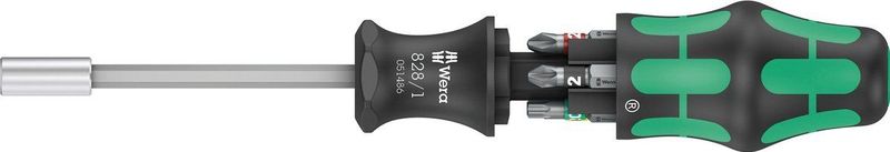 Wera - Kraftform Kompakt 27 Set - 7-delig - Handbithouder Met Bits - 1/4" - 25mm