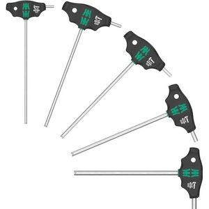 Wera 454/5 HF SHK set 1 schroevendraaierset T-greep-sch