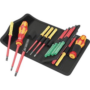 Wera 05006611001 Bitschroevendraaier VDE 17-delig Kruiskop Phillips, Kruiskop Pozidriv, Torx, Plat