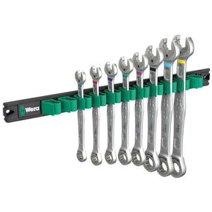 Wera - 9632 Magneetstrip - Steek- en Ringratelsleutelset - 8-delig - Inch-maten