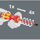 Wera - Kraftform Kompakt Turbo i 1 - Wisselklingset - Staal - 14 Nm