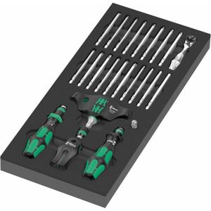 Wera 9752 Kraftform Compact thermovormschuim met ratelfunctie, set 1, 24-delig