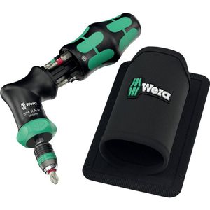 Wera - Kompakt Pistol RA-R 1 - Ratelschroevendraaier - Krachtform Greep - Inclusief 6 Bits