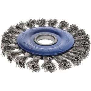 Rundbürste TÜV-geprüft D.125mm Drahtstärke 0,5mm 13mm 12500min-¹ ...