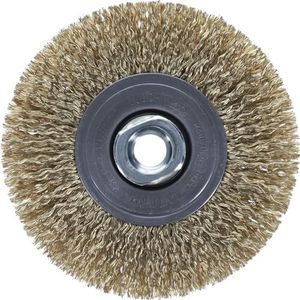 Osborn Ronde borstel voor haakse slijper 115 mm, ronde borstel D115 x 12 mm, schroefdraad M14 x 2,0 Cordwire gegolfd 0,27 mm, TÜV-getest