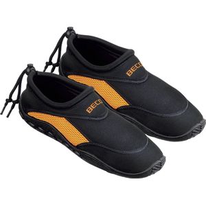 BECO - Waterschoenen - Volwassenen - Zwart/Oranje - Neopreen met Anti-slip Zool